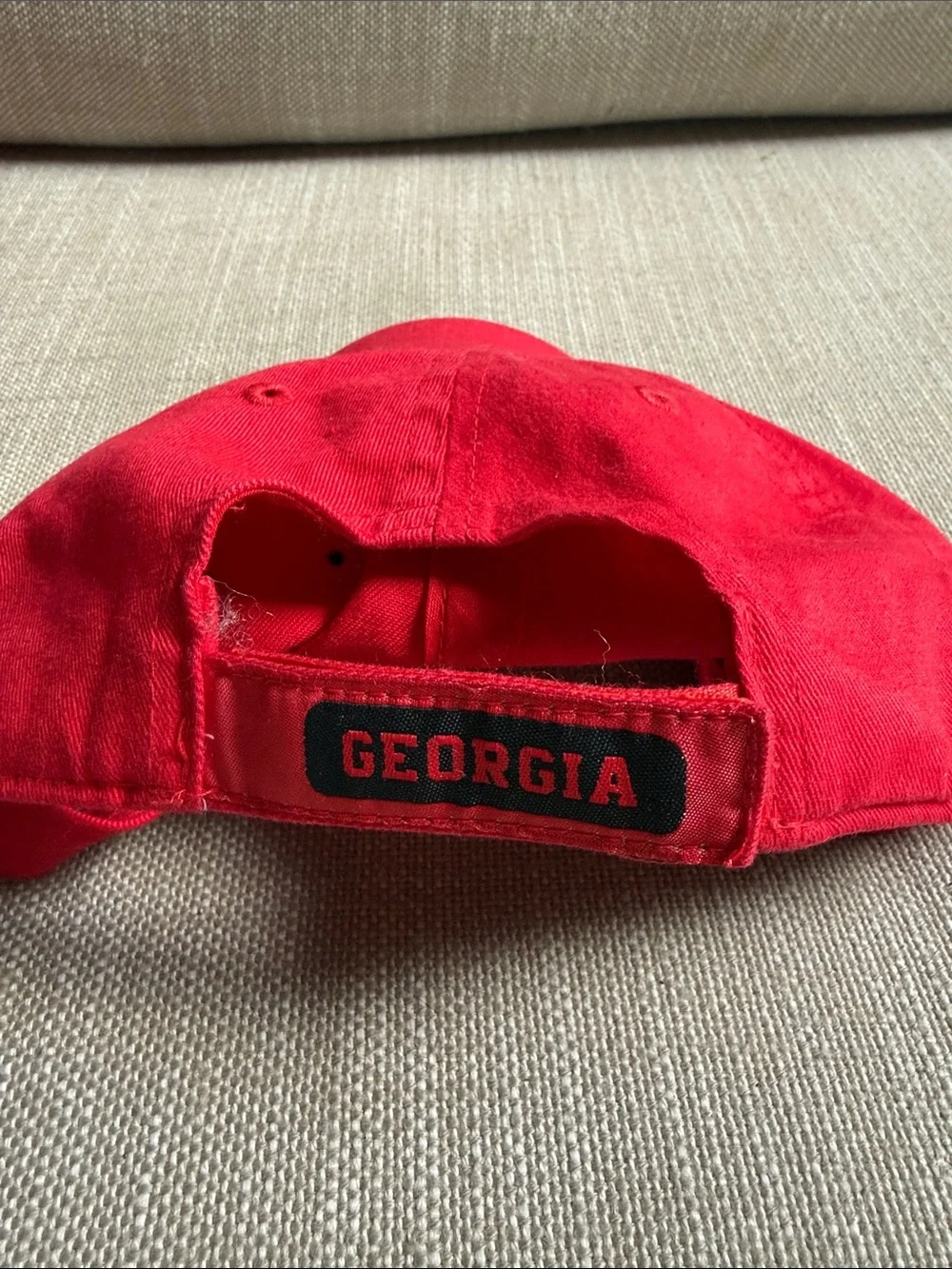 Red University of Georgia Logo Baseball Cap